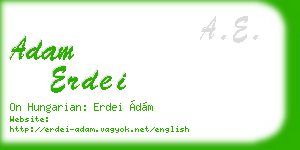 adam erdei business card
